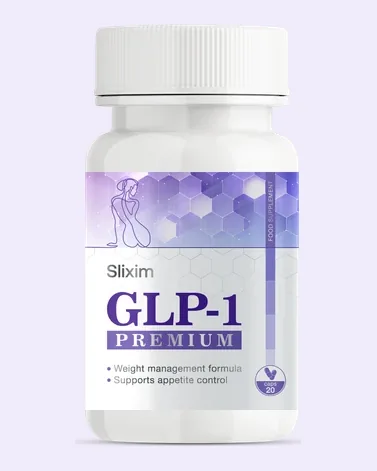 Bote de Slixim sobre fondo lavanda
